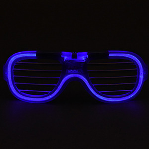 LED 와이어점등 셔터쉐이드안경 [블루]