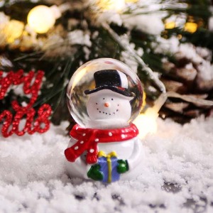 크리스마스 인형 워터볼 스노우볼 4.5cm (눈사람)