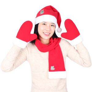 산타의상세트 여성용(모자+목도리+장갑)일반